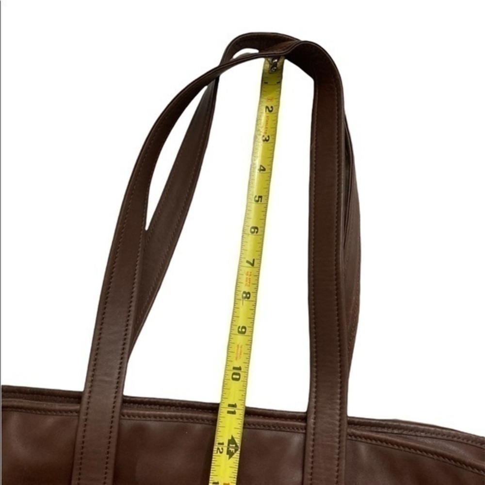Coach vintage brown leather overnight xxl bag 9400 rare unisex rare - Picture 7 of 16